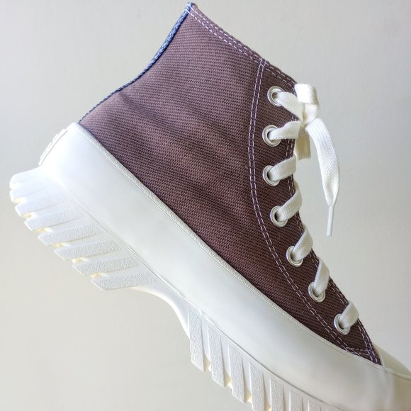 Converse Women's CTAS Lugged 2.0 HI Platform Canvas Sneaker in Lovely Squirrel - Picture 7 of 13